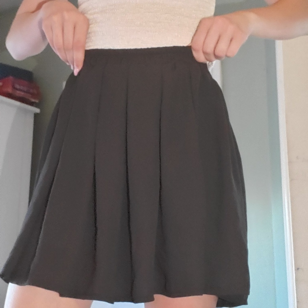 John Galt Black Flowy Skirt